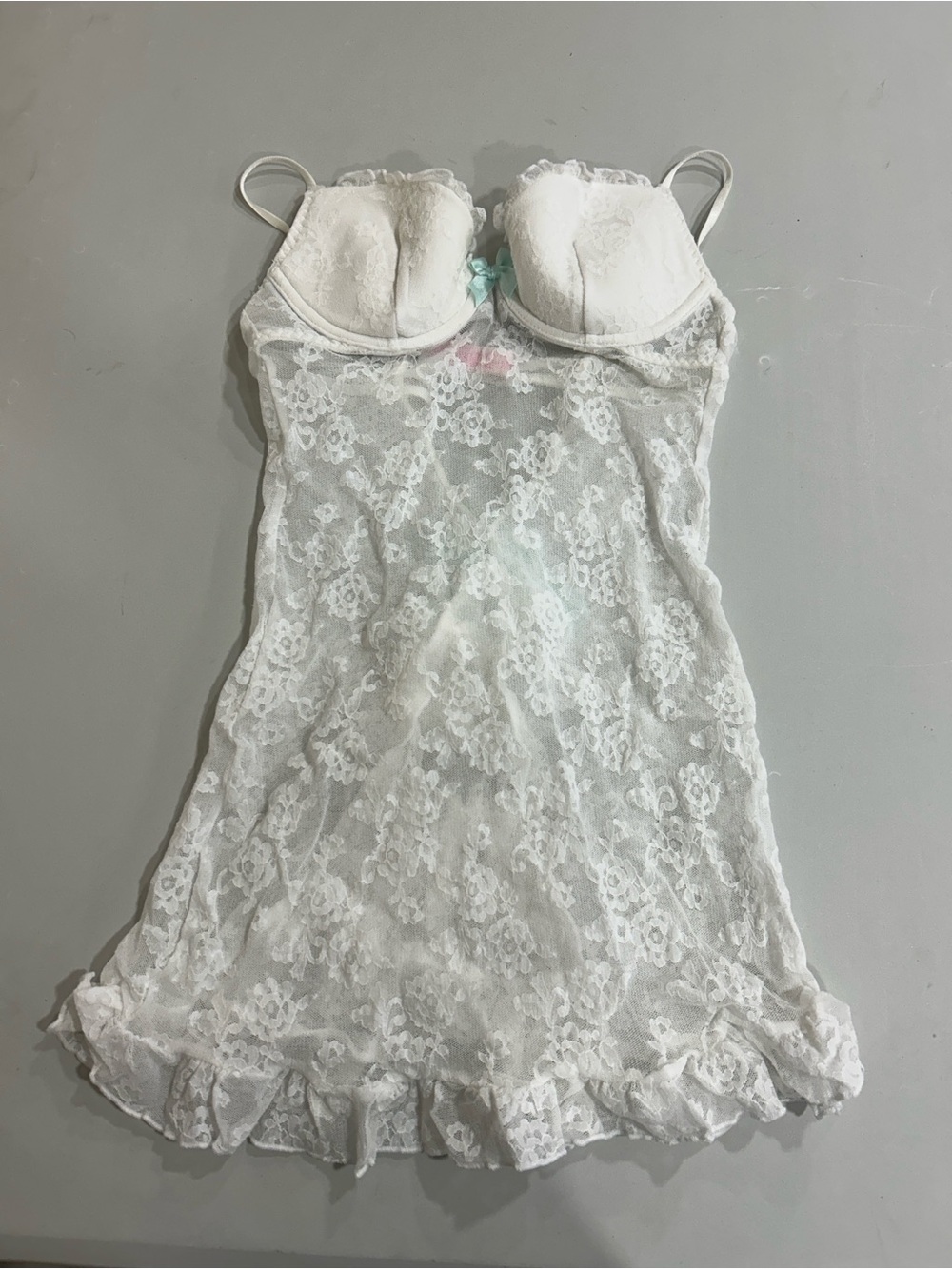 Victoria’s Secret White Lace Chemise